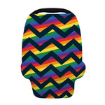 LGBT Pride Rainbow Chevron Pattern Print Baby Seat Cover
