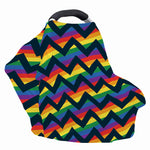 LGBT Pride Rainbow Chevron Pattern Print Baby Seat Cover