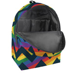 LGBT Pride Rainbow Chevron Pattern Print Backpack