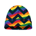 LGBT Pride Rainbow Chevron Pattern Print Beanie