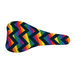 LGBT Pride Rainbow Chevron Pattern Print Bicycle Seat Cover