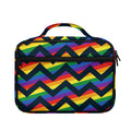 LGBT Pride Rainbow Chevron Pattern Print Briefcase Bible Bag