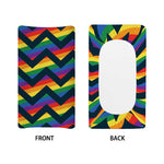 LGBT Pride Rainbow Chevron Pattern Print Changing Pad Cover