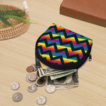 LGBT Pride Rainbow Chevron Pattern Print Coin Purse