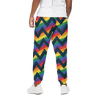 LGBT Pride Rainbow Chevron Pattern Print Cotton Pants