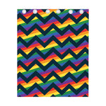 LGBT Pride Rainbow Chevron Pattern Print Curtain