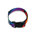 LGBT Pride Rainbow Chevron Pattern Print Dog Collar