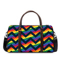 LGBT Pride Rainbow Chevron Pattern Print Duffel Bag