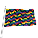 LGBT Pride Rainbow Chevron Pattern Print Flag