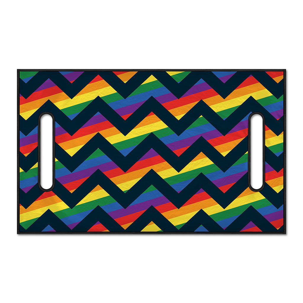 LGBT Pride Rainbow Chevron Pattern Print Golf Cart Seat Cover