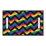 LGBT Pride Rainbow Chevron Pattern Print Golf Cart Seat Cover