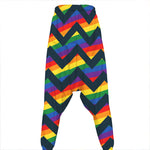 LGBT Pride Rainbow Chevron Pattern Print Hammer Pants