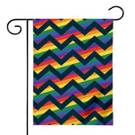 LGBT Pride Rainbow Chevron Pattern Print House Flag