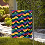 LGBT Pride Rainbow Chevron Pattern Print House Flag