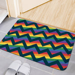 LGBT Pride Rainbow Chevron Pattern Print Indoor Door Mat