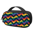 LGBT Pride Rainbow Chevron Pattern Print Portable Cooler Travel Case