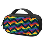 LGBT Pride Rainbow Chevron Pattern Print Insulin Cooler Travel Case