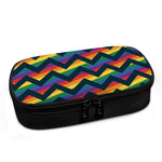 LGBT Pride Rainbow Chevron Pattern Print Insulin Cooler Travel Case