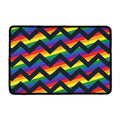 LGBT Pride Rainbow Chevron Pattern Print Kitchen Mat