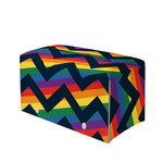 LGBT Pride Rainbow Chevron Pattern Print Leather Tissue Box Cover