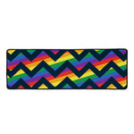 LGBT Pride Rainbow Chevron Pattern Print Long Kitchen Mat