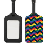 LGBT Pride Rainbow Chevron Pattern Print Luggage Tag