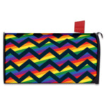 LGBT Pride Rainbow Chevron Pattern Print Mailbox Cover