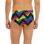 LGBT Pride Rainbow Chevron Pattern Print Men's Briefs