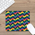 LGBT Pride Rainbow Chevron Pattern Print Mouse Pad