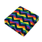 LGBT Pride Rainbow Chevron Pattern Print Outdoor Seat Cushion Cover