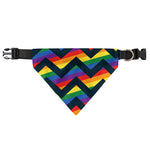 LGBT Pride Rainbow Chevron Pattern Print Over The Collar Dog Bandana