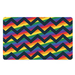 LGBT Pride Rainbow Chevron Pattern Print Polyester Doormat