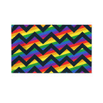 LGBT Pride Rainbow Chevron Pattern Print Polyester Flag