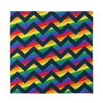 LGBT Pride Rainbow Chevron Pattern Print Silk Bandana