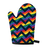 LGBT Pride Rainbow Chevron Pattern Print Single Oven Mitt