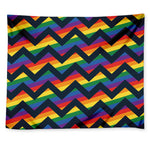 LGBT Pride Rainbow Chevron Pattern Print Tapestry