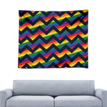 LGBT Pride Rainbow Chevron Pattern Print Tapestry