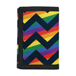 LGBT Pride Rainbow Chevron Pattern Print Trifold Wallet