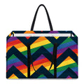 LGBT Pride Rainbow Chevron Pattern Print Utility Tote Bag