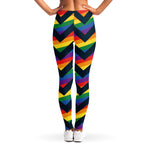 LGBT Pride Rainbow Chevron Pattern Print Women's Leggings