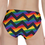 LGBT Pride Rainbow Chevron Pattern Print Women's Panties