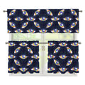 LGBT Pride Rainbow Eyes Pattern Print 3 Piece Kitchen Curtains