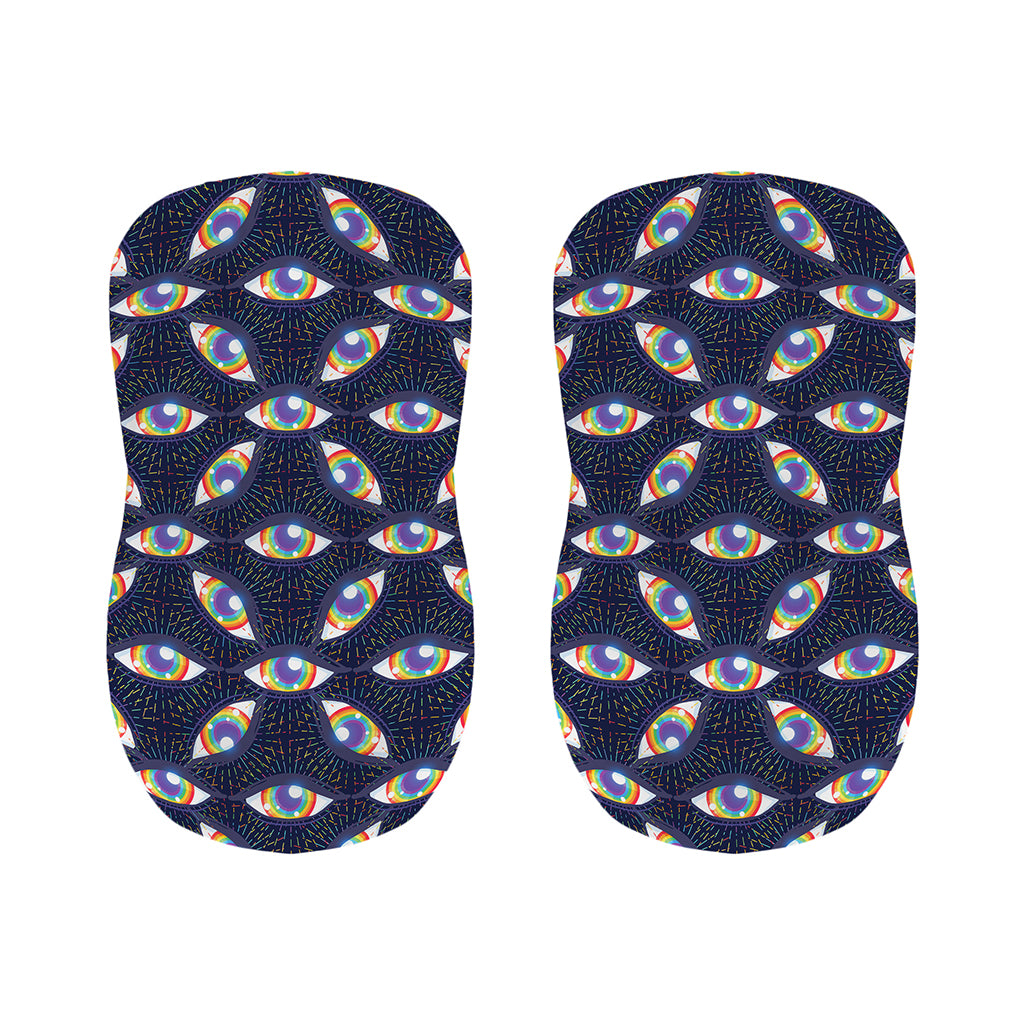 LGBT Pride Rainbow Eyes Pattern Print Bar Stool Covers
