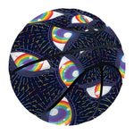 LGBT Pride Rainbow Eyes Pattern Print Basketball