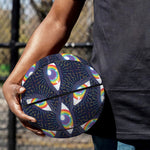 LGBT Pride Rainbow Eyes Pattern Print Basketball