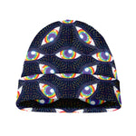 LGBT Pride Rainbow Eyes Pattern Print Beanie