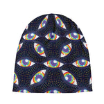 LGBT Pride Rainbow Eyes Pattern Print Beanie