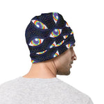 LGBT Pride Rainbow Eyes Pattern Print Beanie