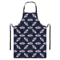 LGBT Pride Rainbow Eyes Pattern Print Bib Apron With Pocket