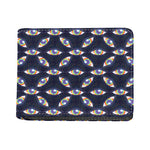 LGBT Pride Rainbow Eyes Pattern Print Bifold Wallet
